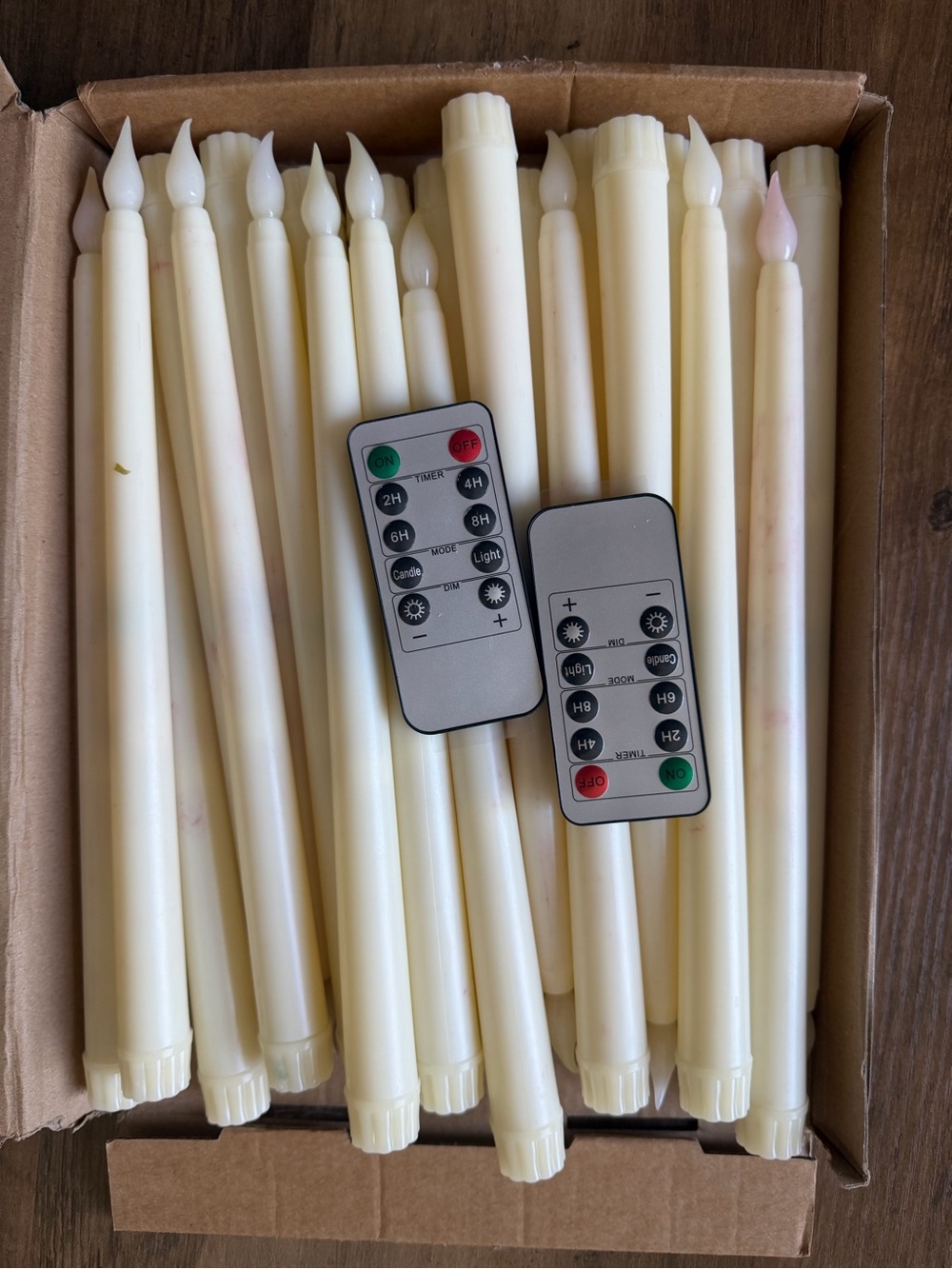 Flameless Taper Candles Bulk With Remote